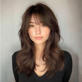 wispy haircuts with bangs
