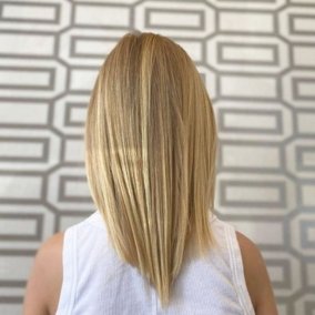 V-Cut long hair cut